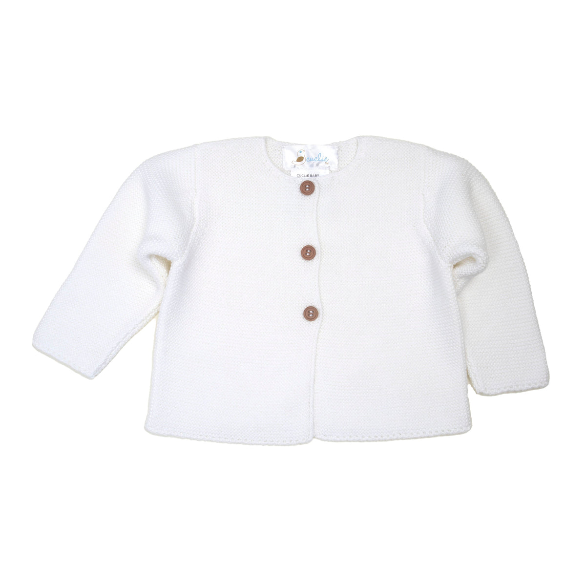 White Classic Knit Jacket