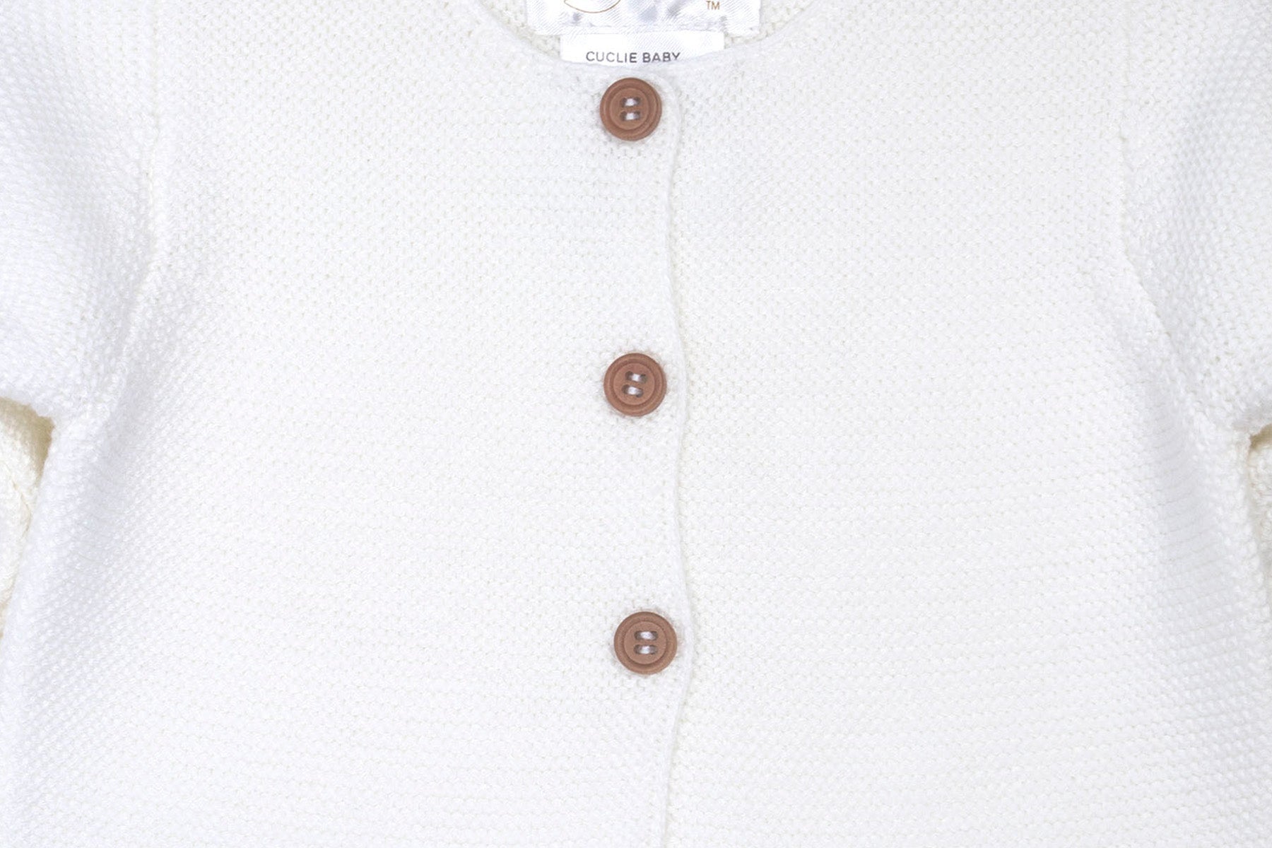 White Classic Knit Jacket