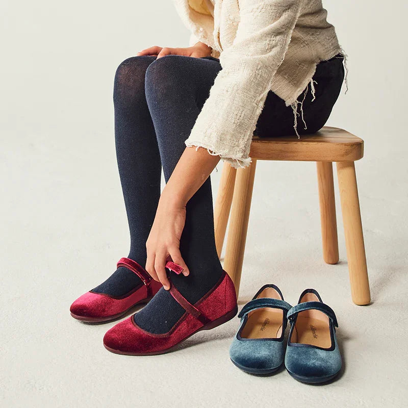 Cassie Burgundy Mary Jane Shoes