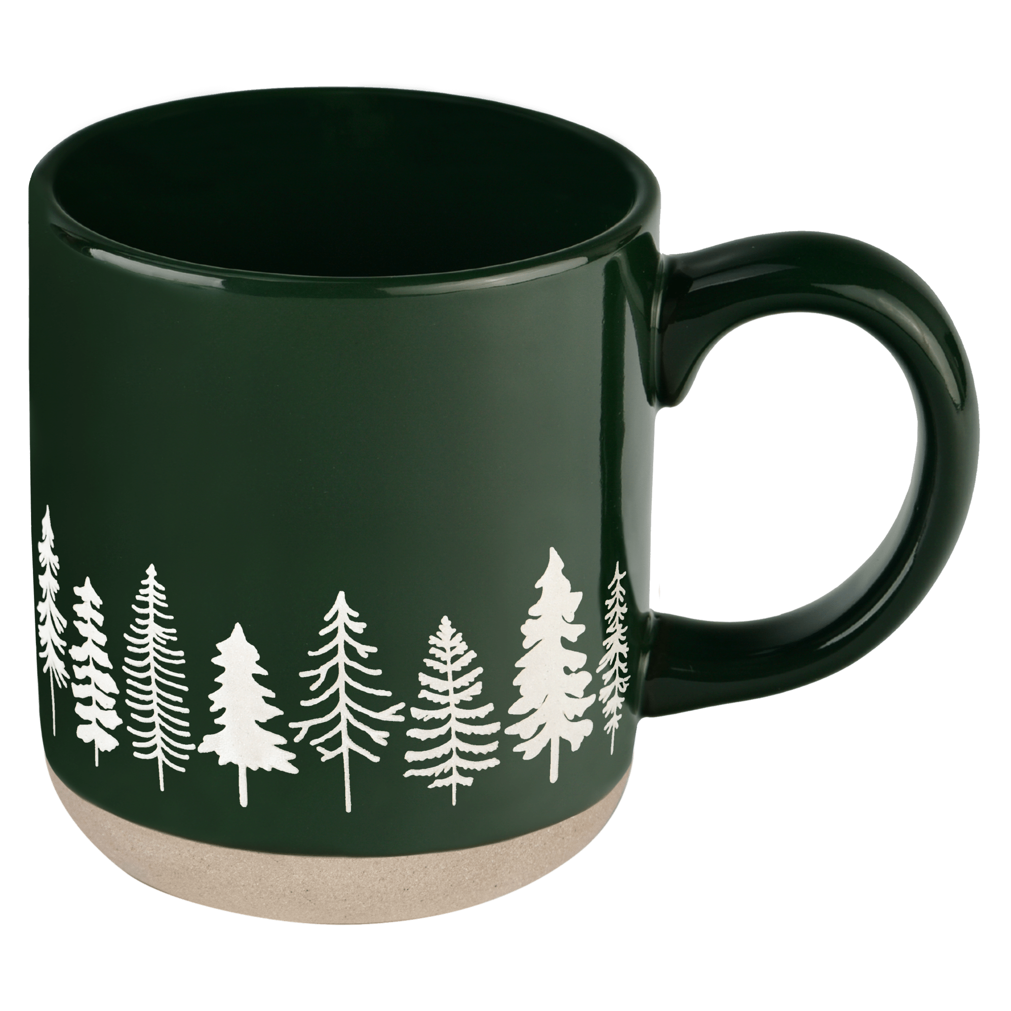 Pine Trees 14oz. Stoneware Coffee Mug