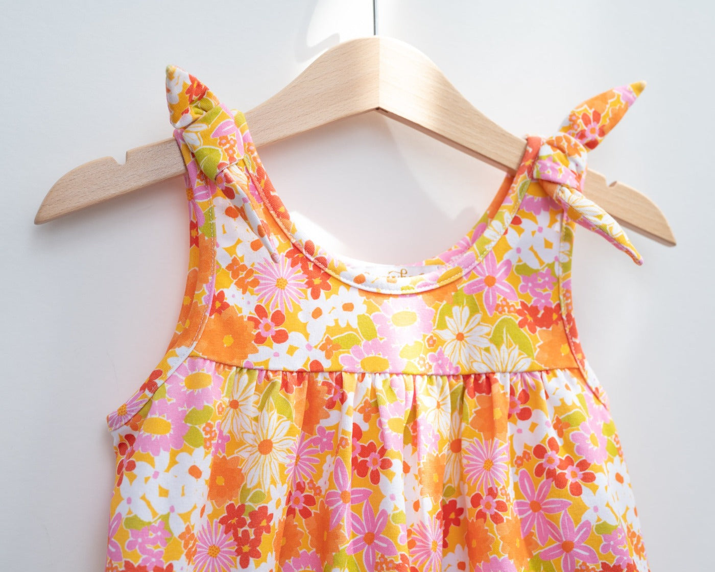 Summer Colorful Vintage Floral Toddler Girls Dress