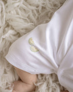 Baby Boy Crawfish Embroidered Pima Cotton Romper