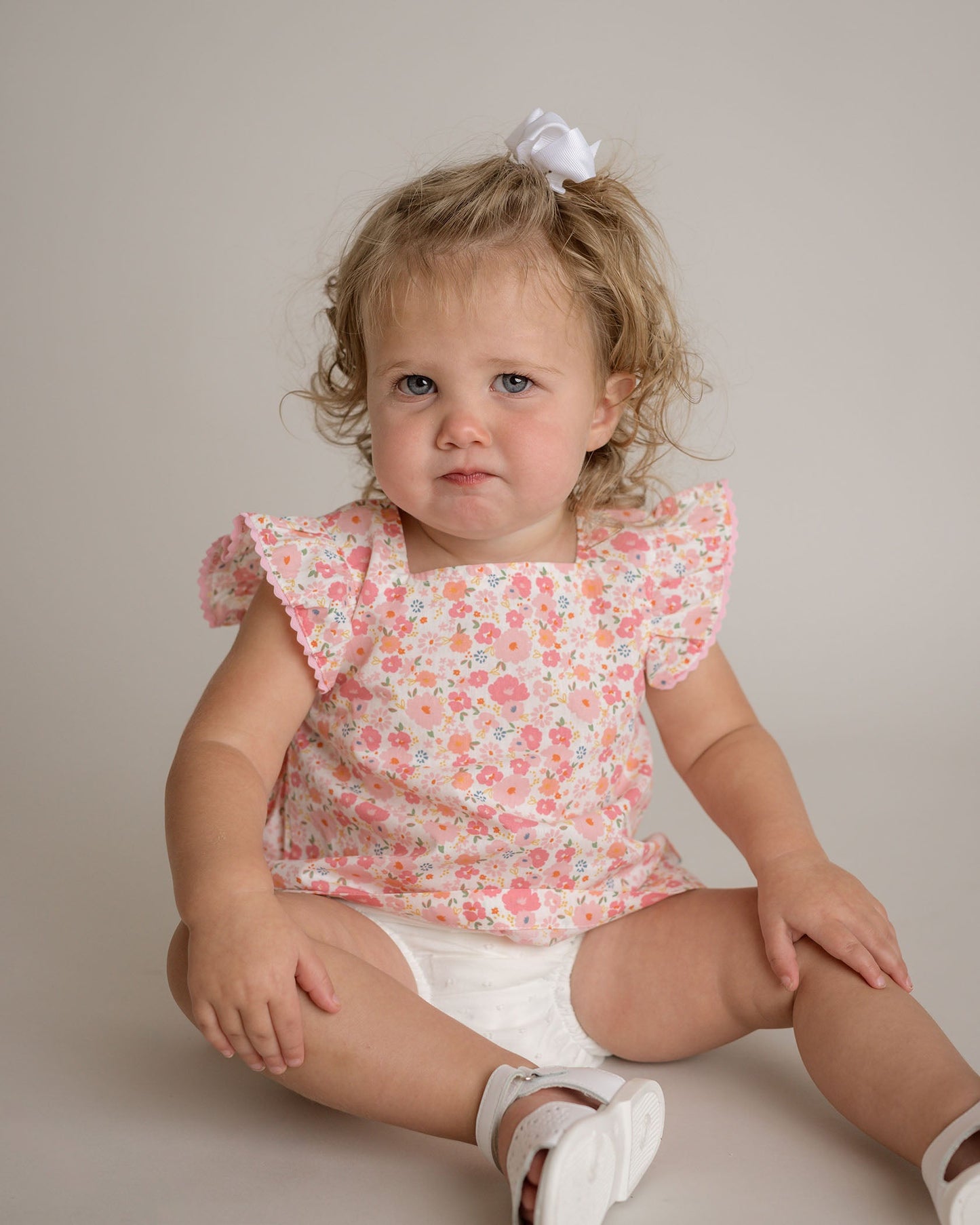 Baby Girl Pink Nena Flutter Sleeve Set