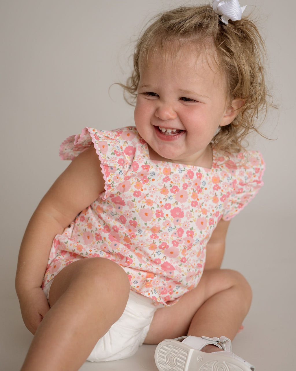 Baby Girl Pink Nena Flutter Sleeve Set