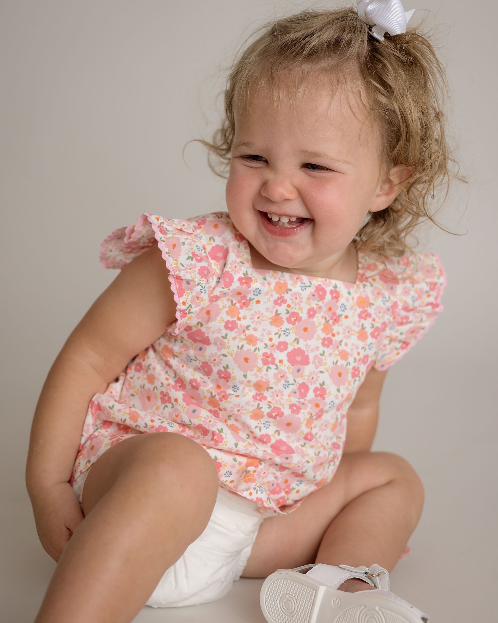 Baby Girl Pink Nena Flutter Sleeve Set