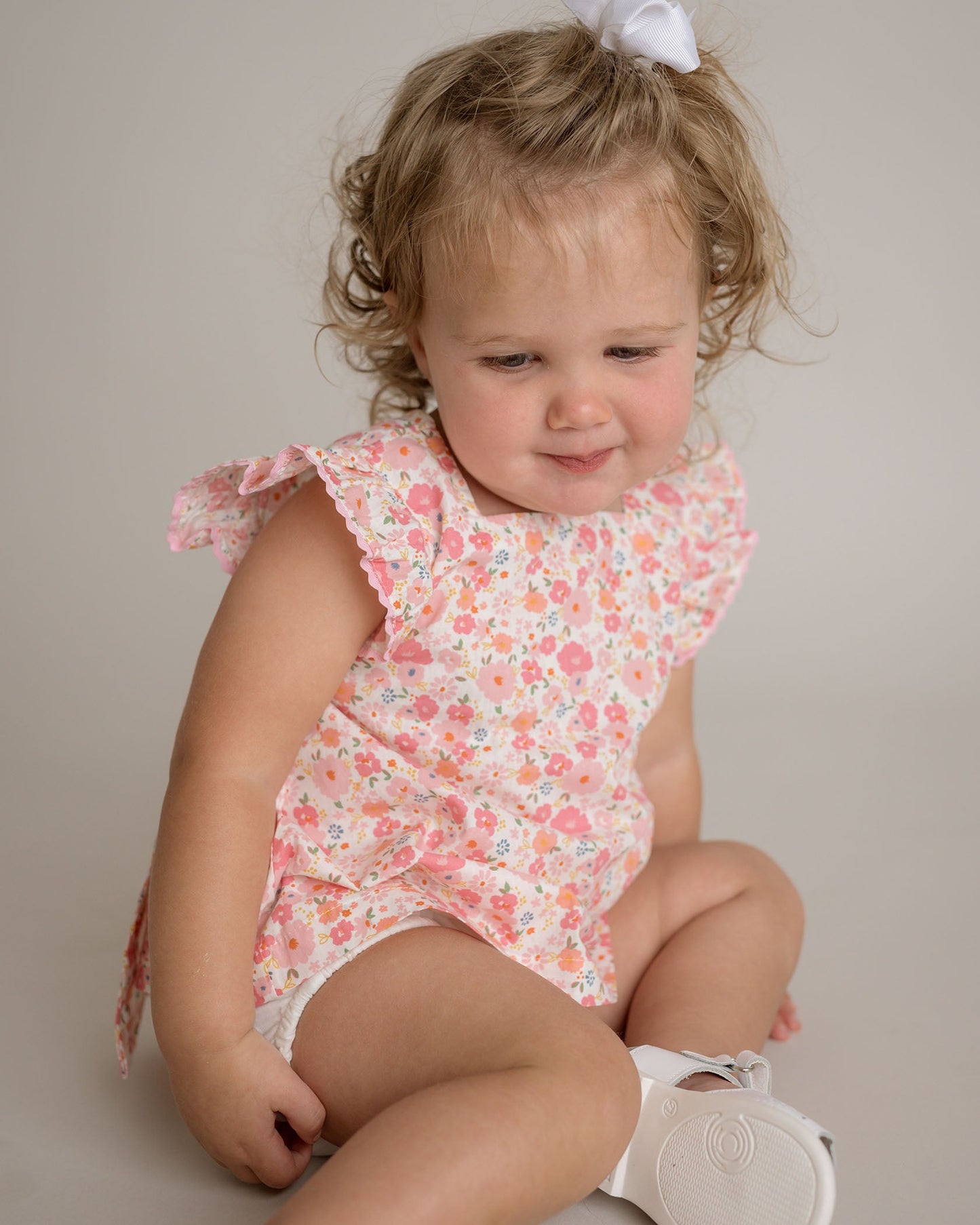 Baby Girl Pink Nena Flutter Sleeve Set