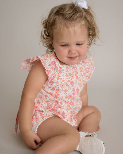 Baby Girl Pink Nena Flutter Sleeve Set