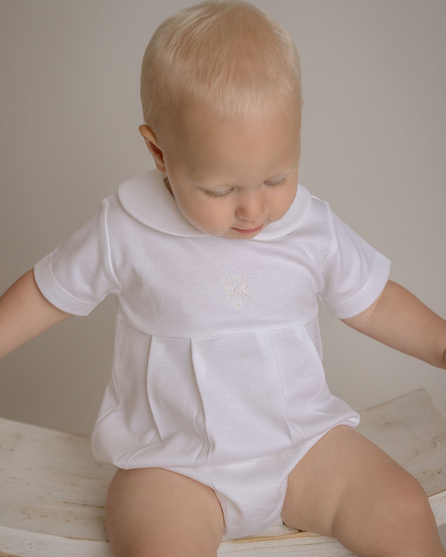 Cross Pima Bubble Romper