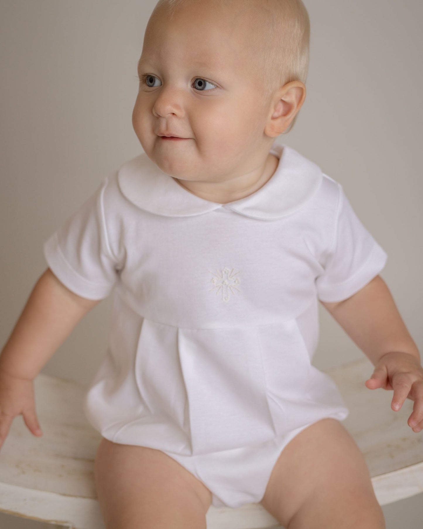 Cross Pima Bubble Romper