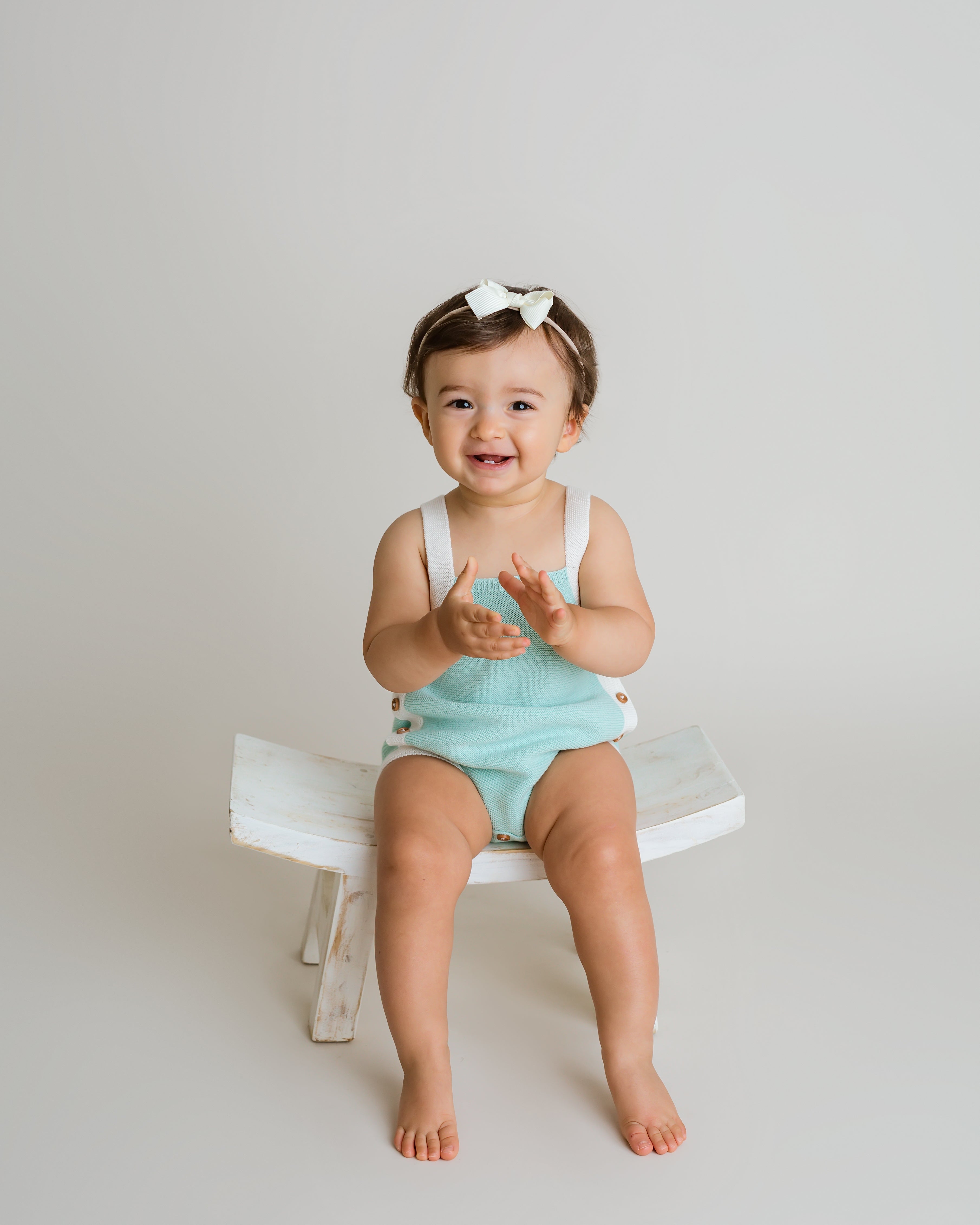 Baby Girl Colorblock Knit Bubble