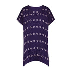 Capucine Women's Mini Caftan Dress Navy Embroidery