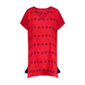 Capucine Women's Mini Caftan Dress Red Embroidery