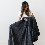 Patterned Faux Fur Throw Blanket