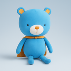 Bear Blue with Cape Plush Doll