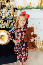 Christmas Bears L/S Pocket Twirl Dress