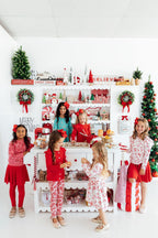 Christmas Candy 3/4 Sleeve Pocket Twirl Dress