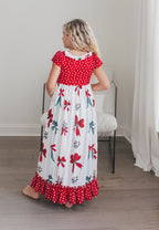 Christmas Bow Lounge Gown
