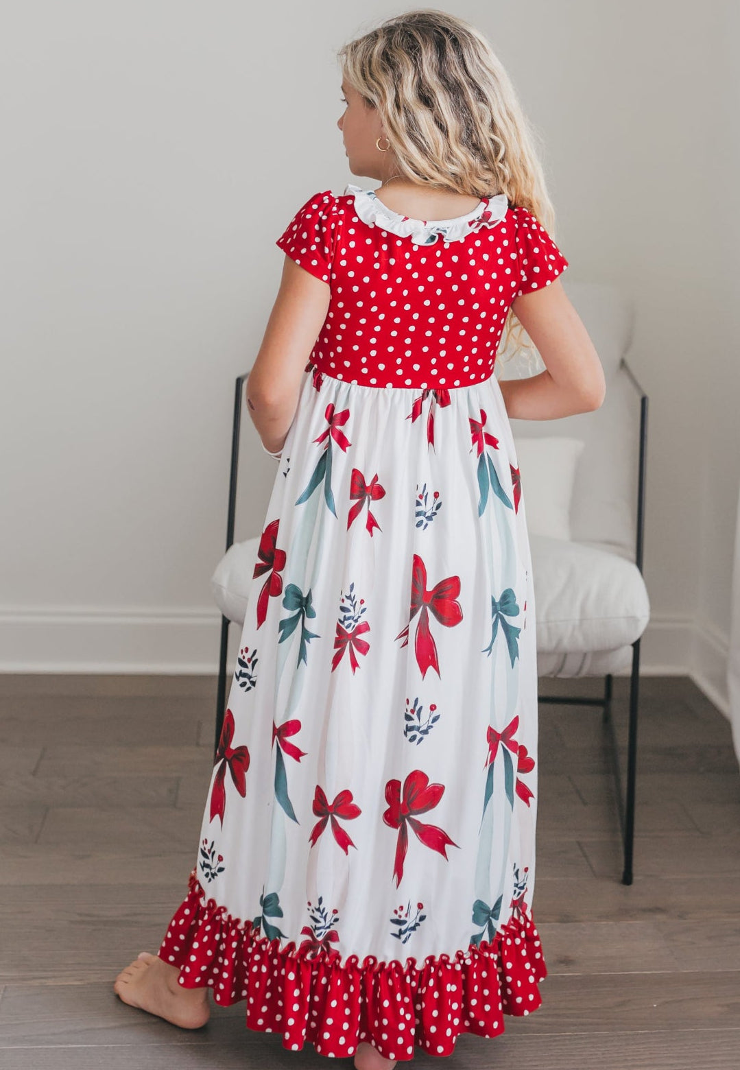 Christmas Bow Lounge Gown