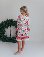 Christmas Flower Lounge Gown