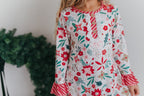 Christmas Flower Lounge Gown