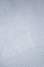 Classic Knit Receiving Blanket, Blue