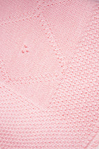 Pink Classic Knit Receiving Blanket