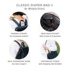 Hot Pink Classic Diaper Bag II