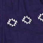 Colette Girl's Top And Short Set Navy Embroidery