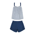 Colette Girls' Top And Short Set Marine Stripe