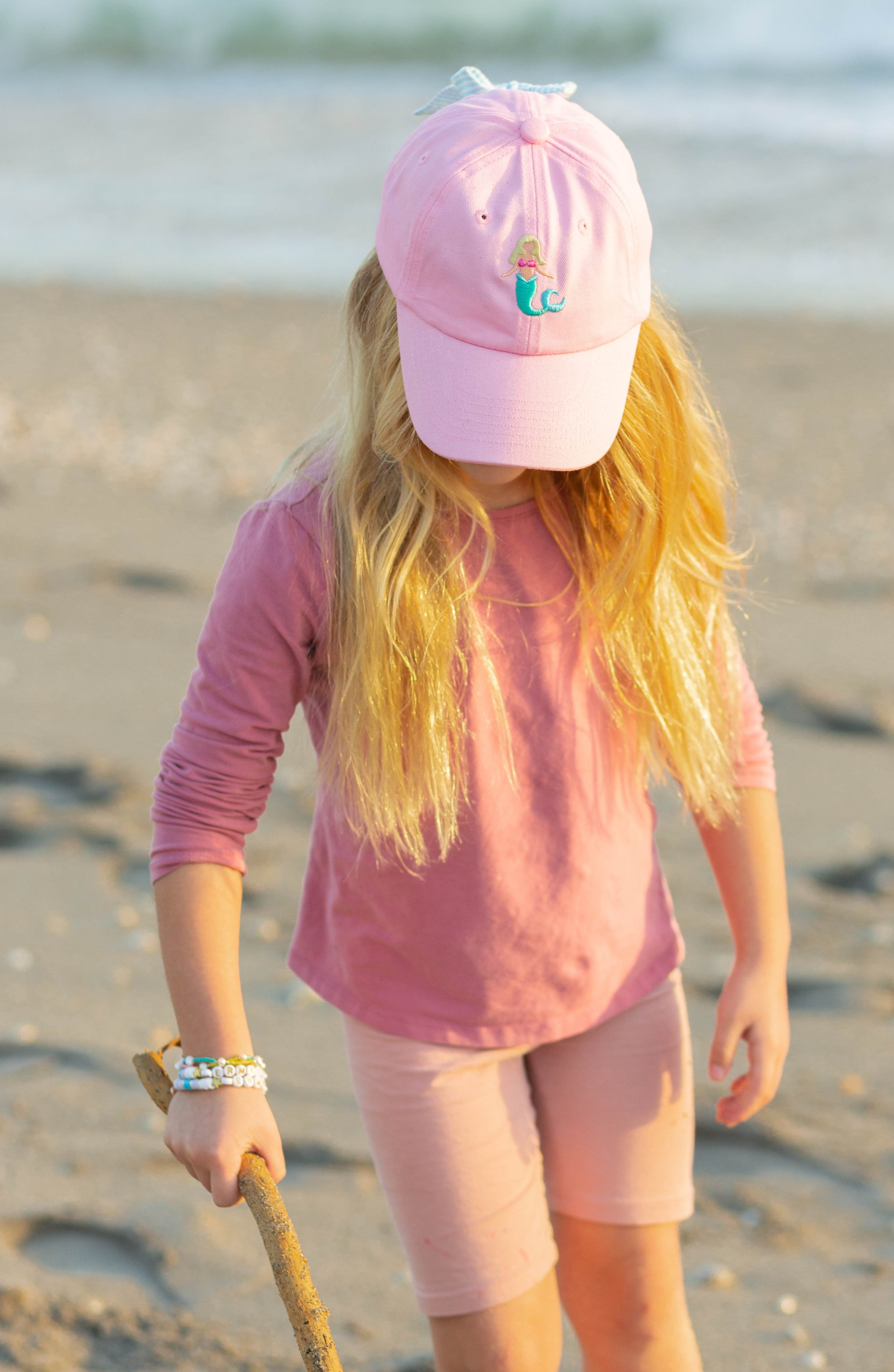 Mermaid Bow Baseball Hat (Baby, Youth)