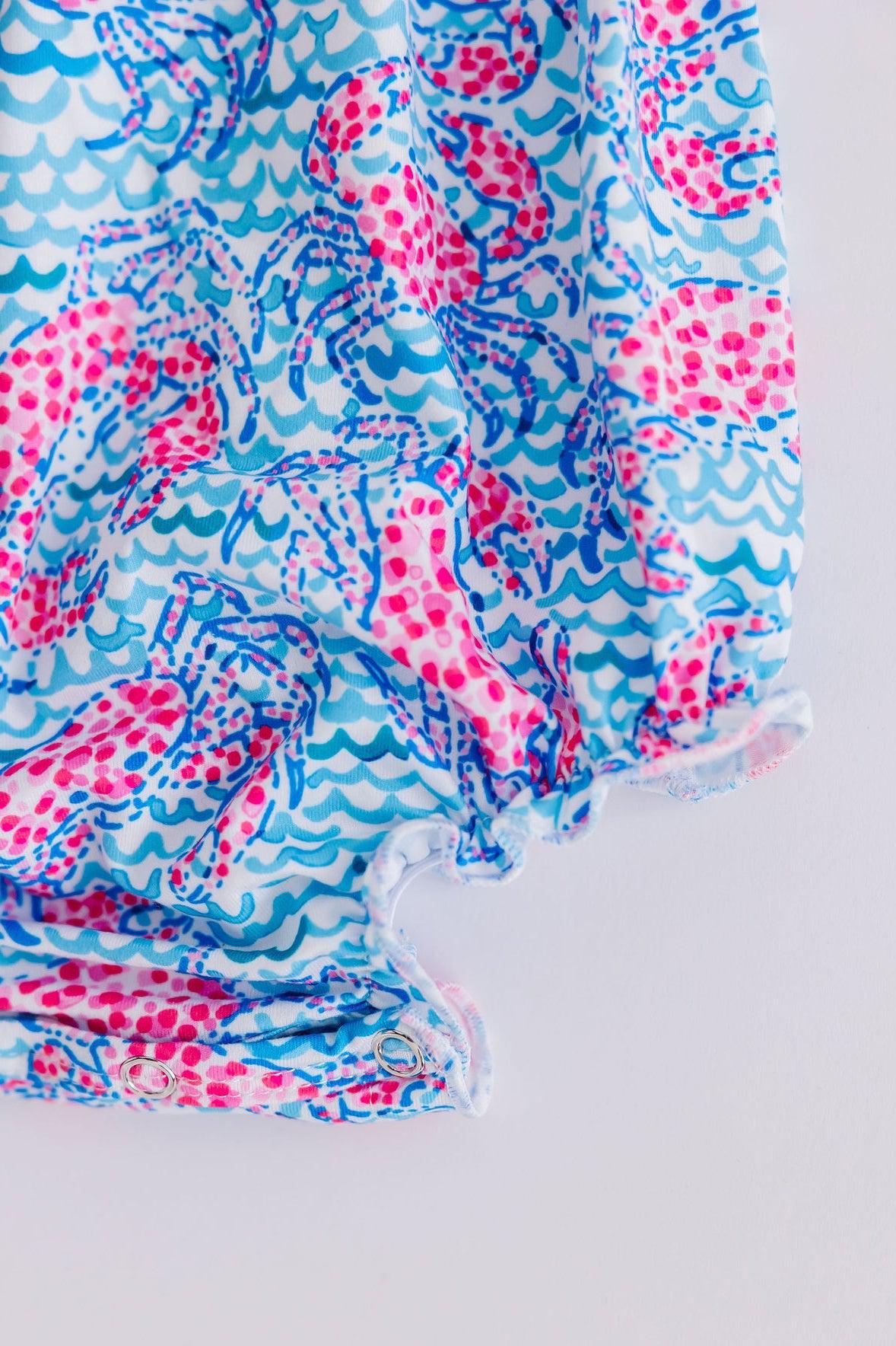 Baby Girl Ruffle Cross Back Romper