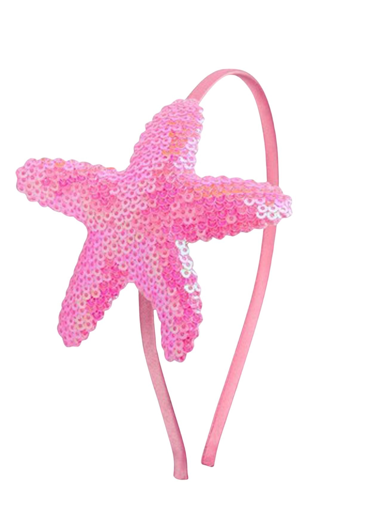 Pink Starfish Sequin Mermaid Headband