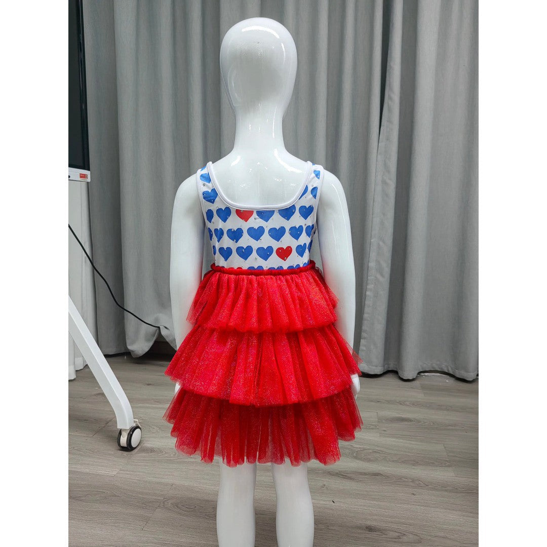 Sparkly 4th of July Tulle Dress