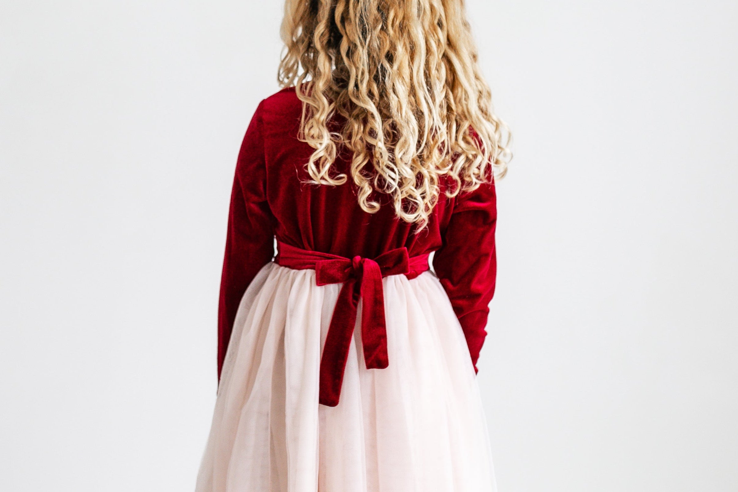 Red Velvet Tulle Dress