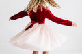 Red Velvet Tulle Dress