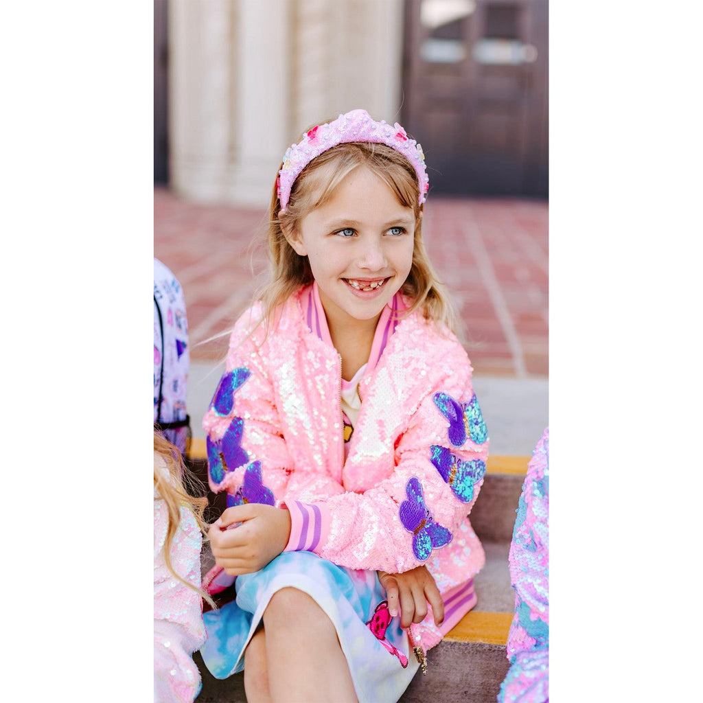 Girls Mariah Sequins Bomber Jacket