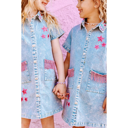 Girls Dolly Denim Dress
