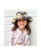 Toddler Sherpa Flower Bucket Hat