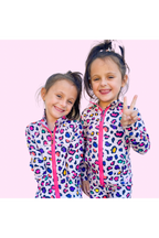 Girls Leopard Athletic Jacket