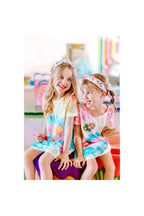 Girls Candyland Sequin Patch Tie-Dye Dress