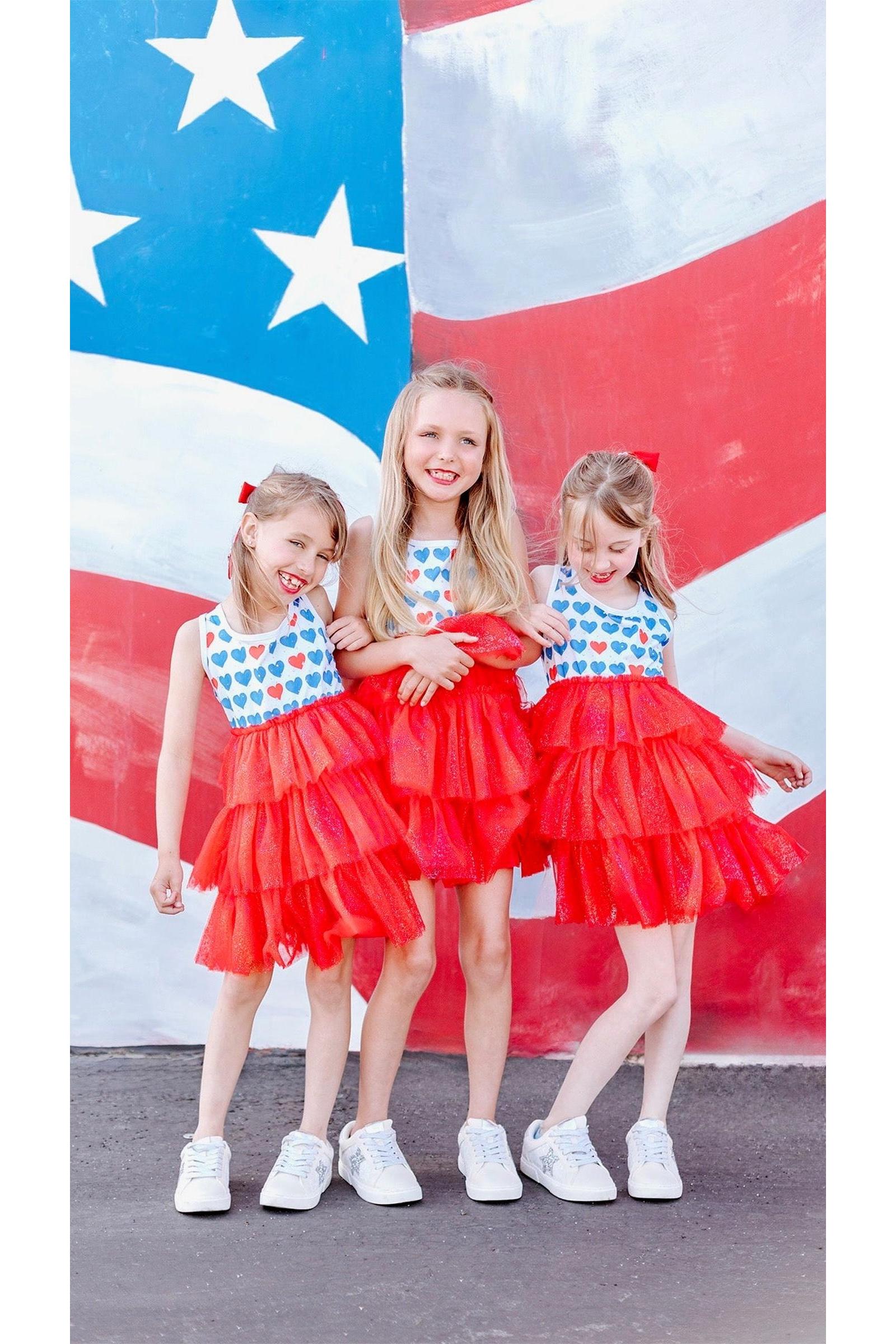 Sparkly 4th of July Tulle Dress