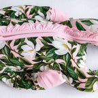 Baby Girl Magnolia Bamboo Ruffle Convertible Footie