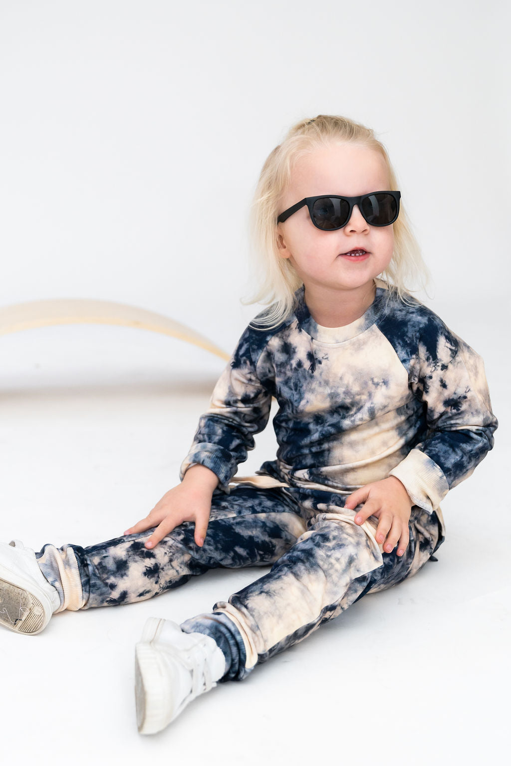 Blue Tie-Dye Jogger Set