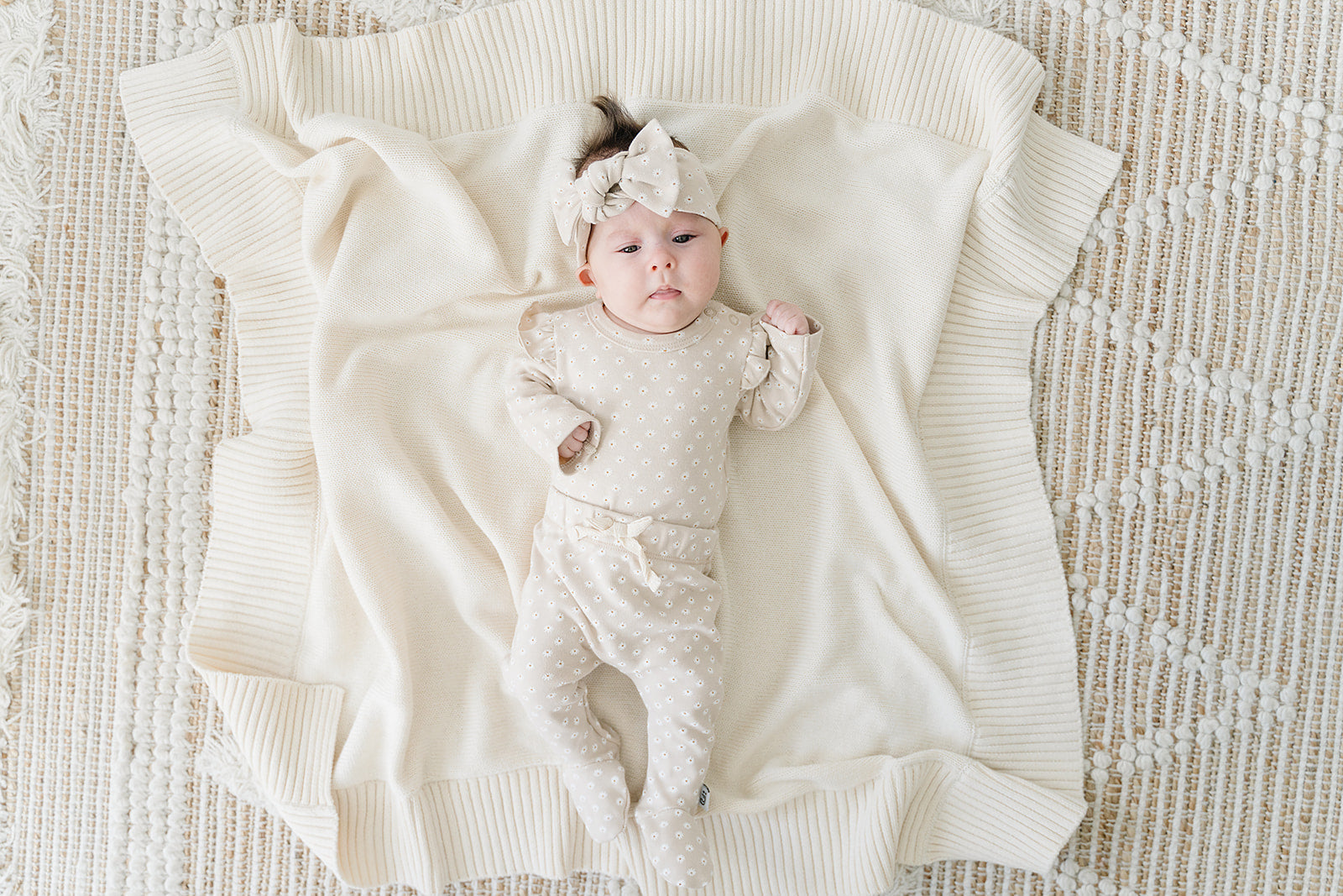 Baby Girl Daisy Organic 3-Piece Set | Daisy