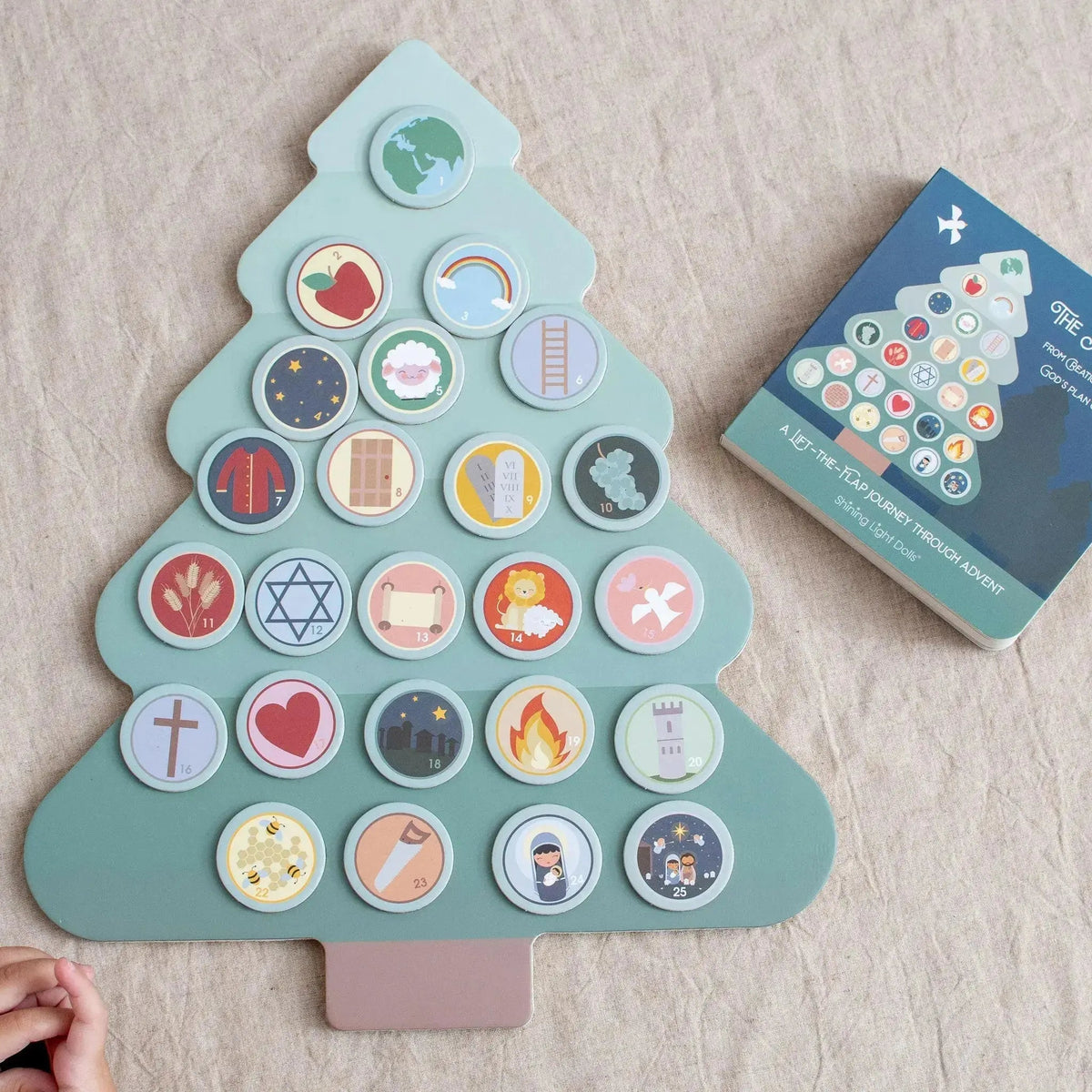 The Jesse Tree Wooden Magnet Set