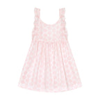 Daphne Girls Flutter Sleeve Dress Pink Star
