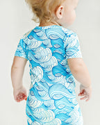 Baby Boy Delmar Bamboo Shorty Zipper Romper