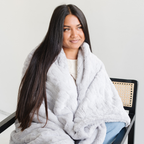 Patterned Faux Fur Throw Blanket