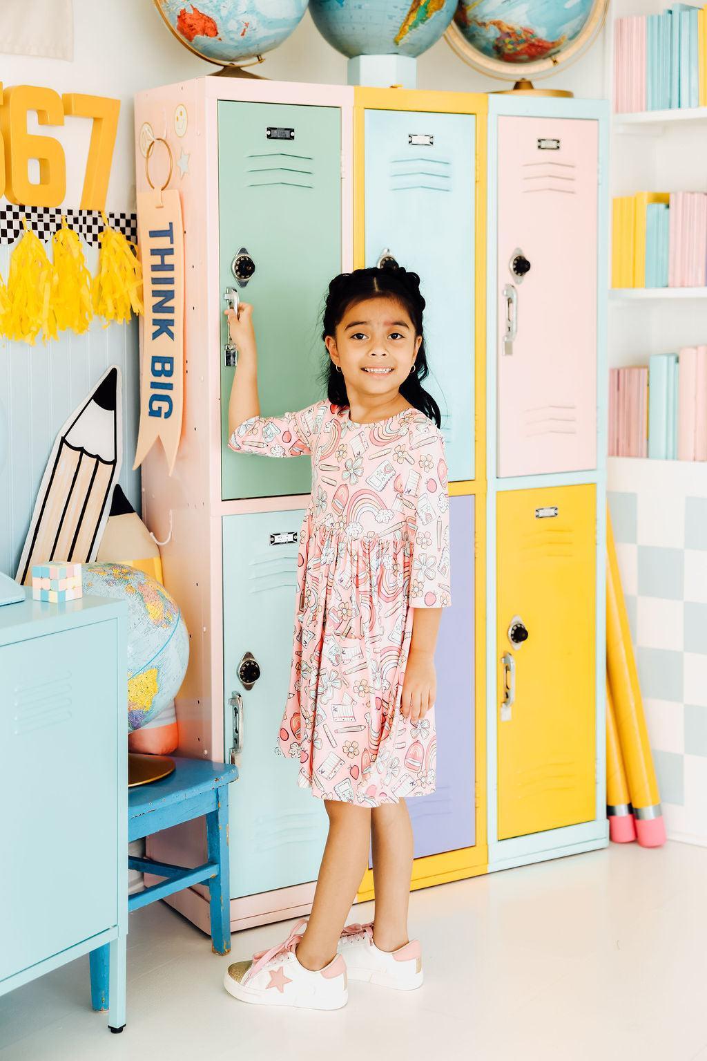 SALE Dream Big Little One 3/4 Pocket Twirl Dress
