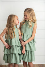 Mint Layered Dress